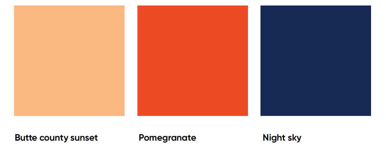 screenshot of color scheme - hignell rebrand
